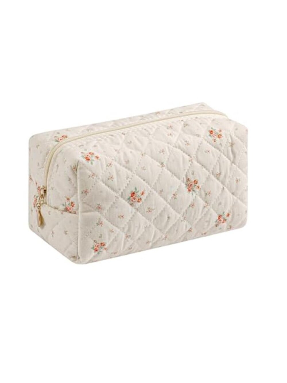 Makeup Bag Travel Cosmetic Bag for Women Girls, Zipper Make Up Pouch, Floral
